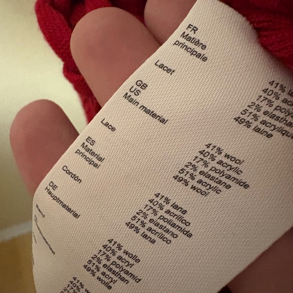 MAJE Manuello lace-up mock-neck stretch-knit jumper Wool Blend Top Sz 2 US M - Picture 9 of 12